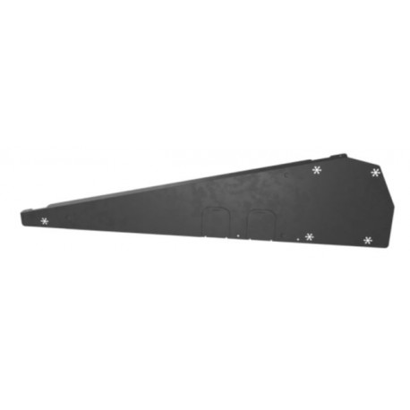 FlatFix Fusion wind deflector right black (base profile 1030mm – 1077mm)