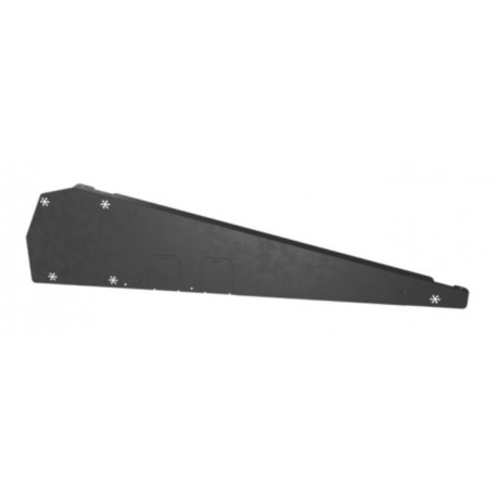 FlatFix Fusion wind deflector left black (base profile 1030mm – 1077mm)