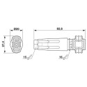 MC4 connector STAUBLI - pair (male - female) clamp