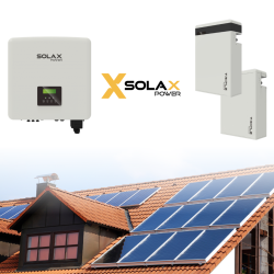 Napelemes inverter készlet Solax 10 kW + master és slave Solax 5,8 kWh