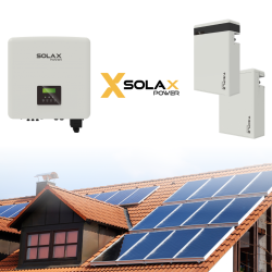 Set de invertor solar Solax 10 kW + master și slave Solax 5,8 kWh