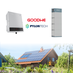 Set solární měnič Goodwe 10kw + baterie Pylontech 10,5kw